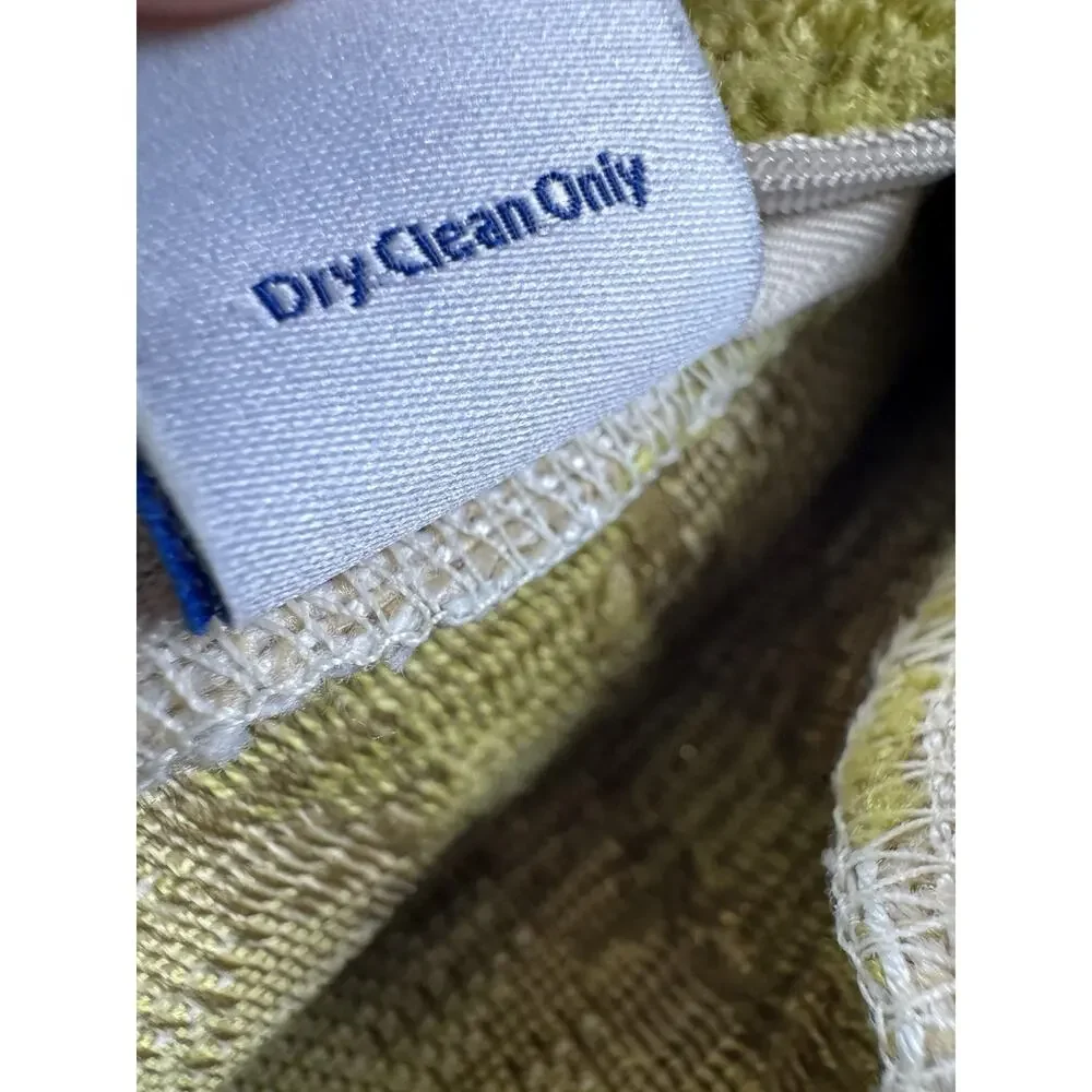 Chartreuse Velvet Throw Pillow Case Green Cream Stripe Smithy Home Couture